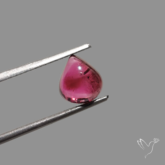Deep Pink Rubellite Tourmaline Cabochon Fine Gemstones