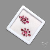 AAA Loupe Clean Pink Tourmalines Faceted Set Fine Gemstones