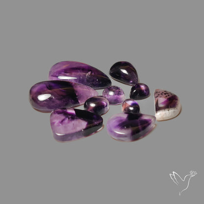 Trapiche Amethysts Lot