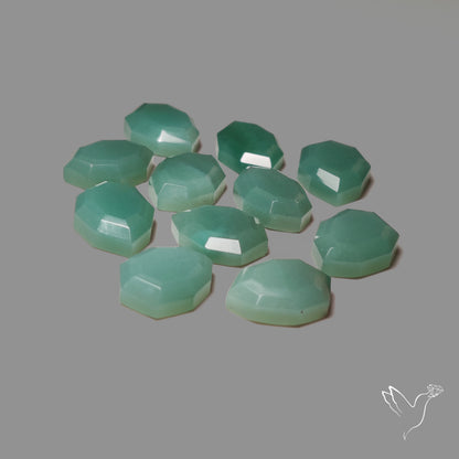Portrait Cut Green Aventurines Lot