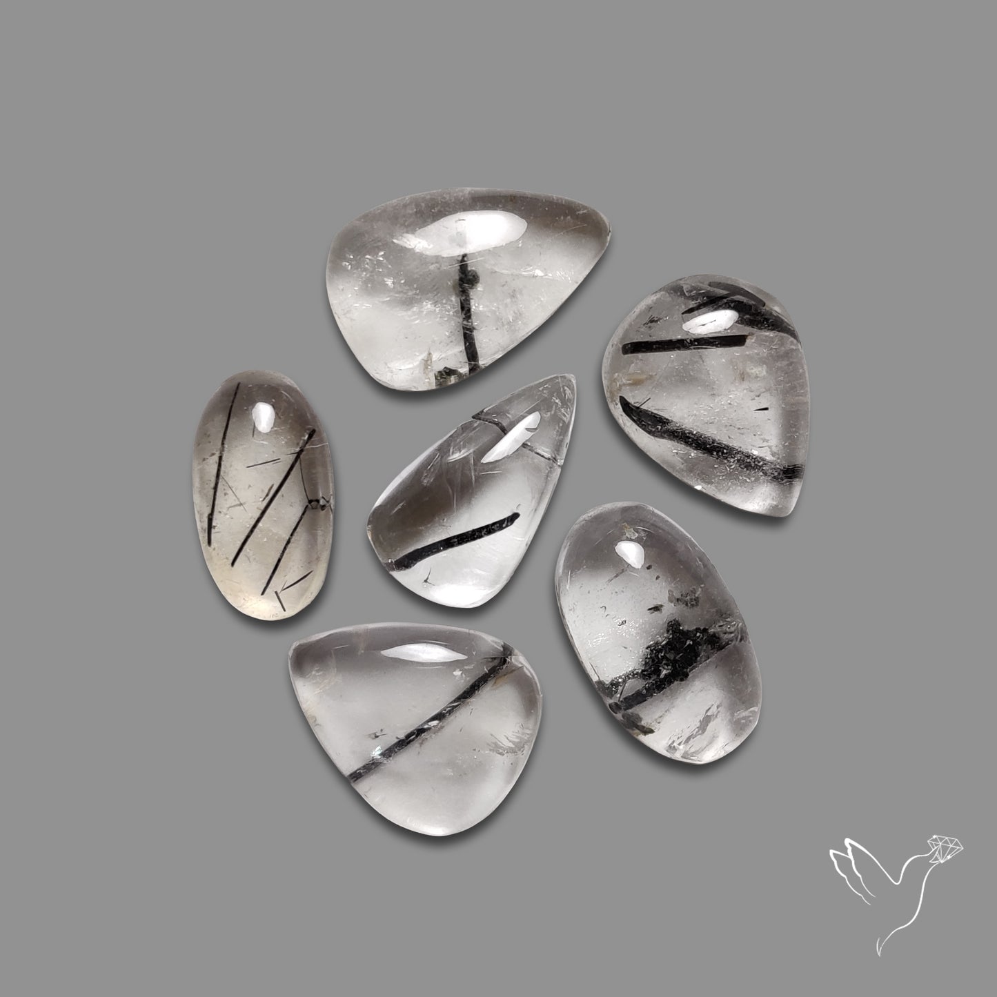 Black Tourmalinated Quartz Lot