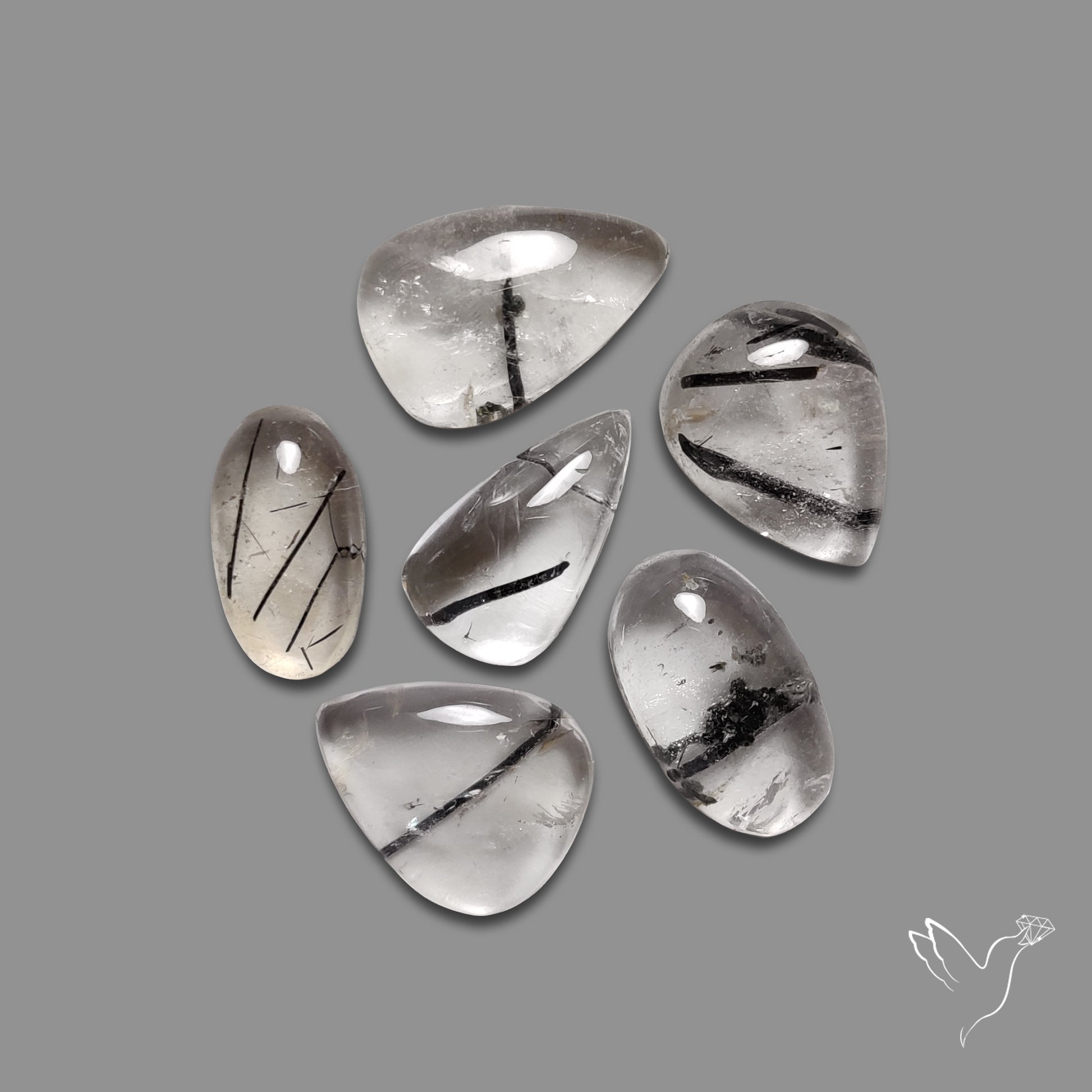 Black Tourmalinated Quartz Lot