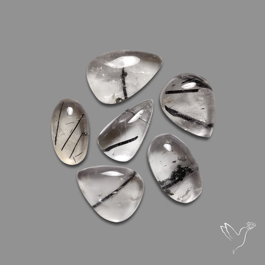Black Tourmalinated Quartz Lot