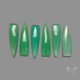 Rose Cut Gemmy Chrysoprase Lot