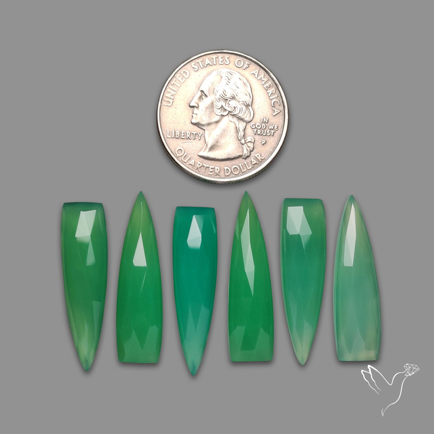 Rose Cut Gemmy Chrysoprase Lot