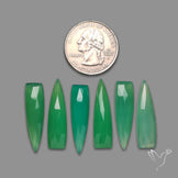 Rose Cut Gemmy Chrysoprase Lot