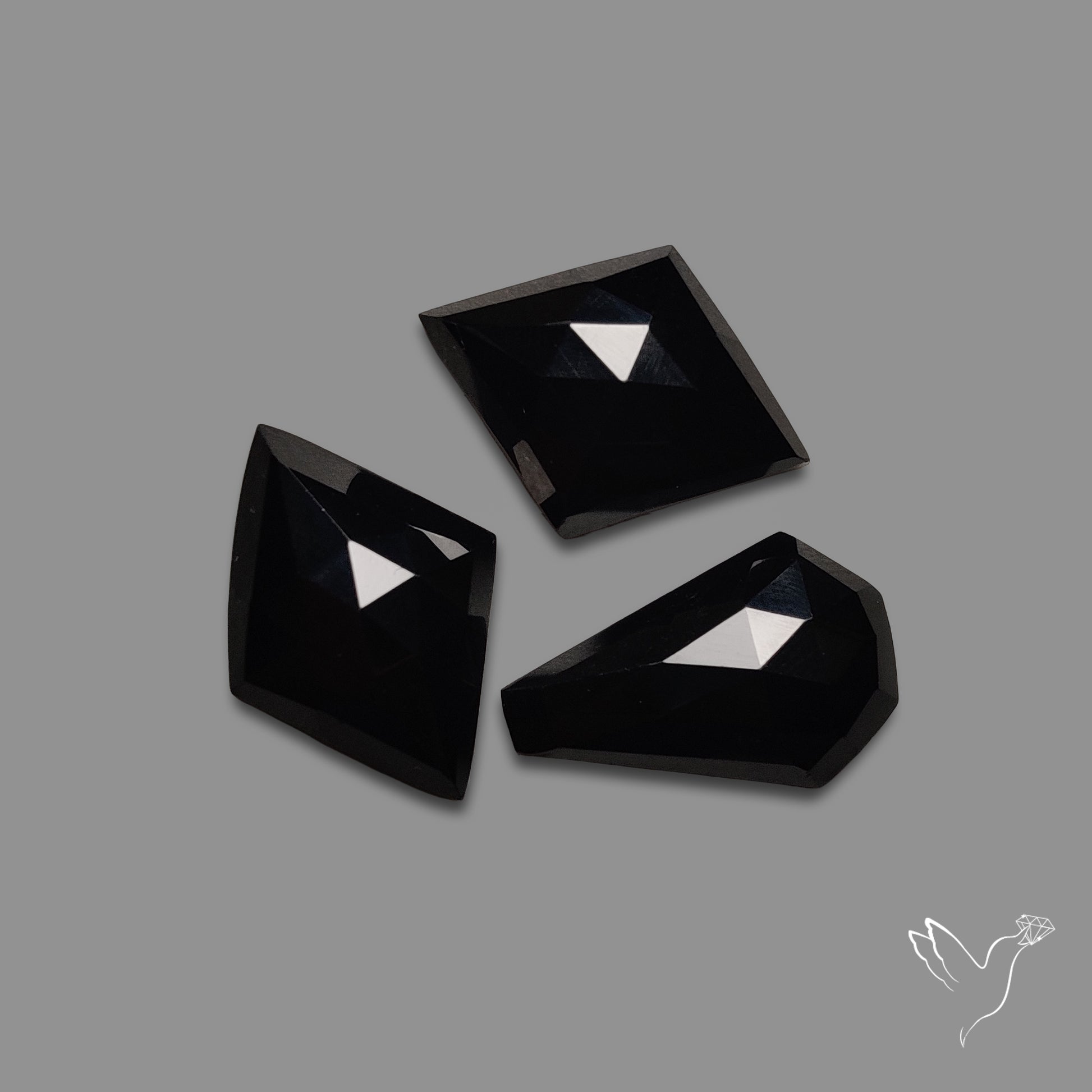 Rose Cut Black Spinels Lot