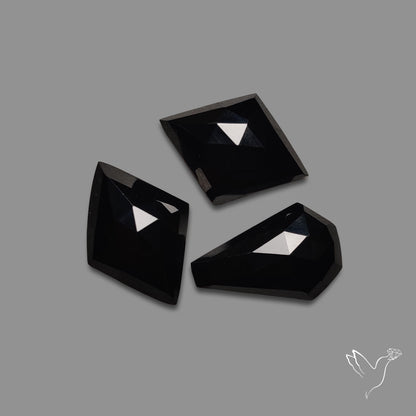 Rose Cut Black Spinels Lot