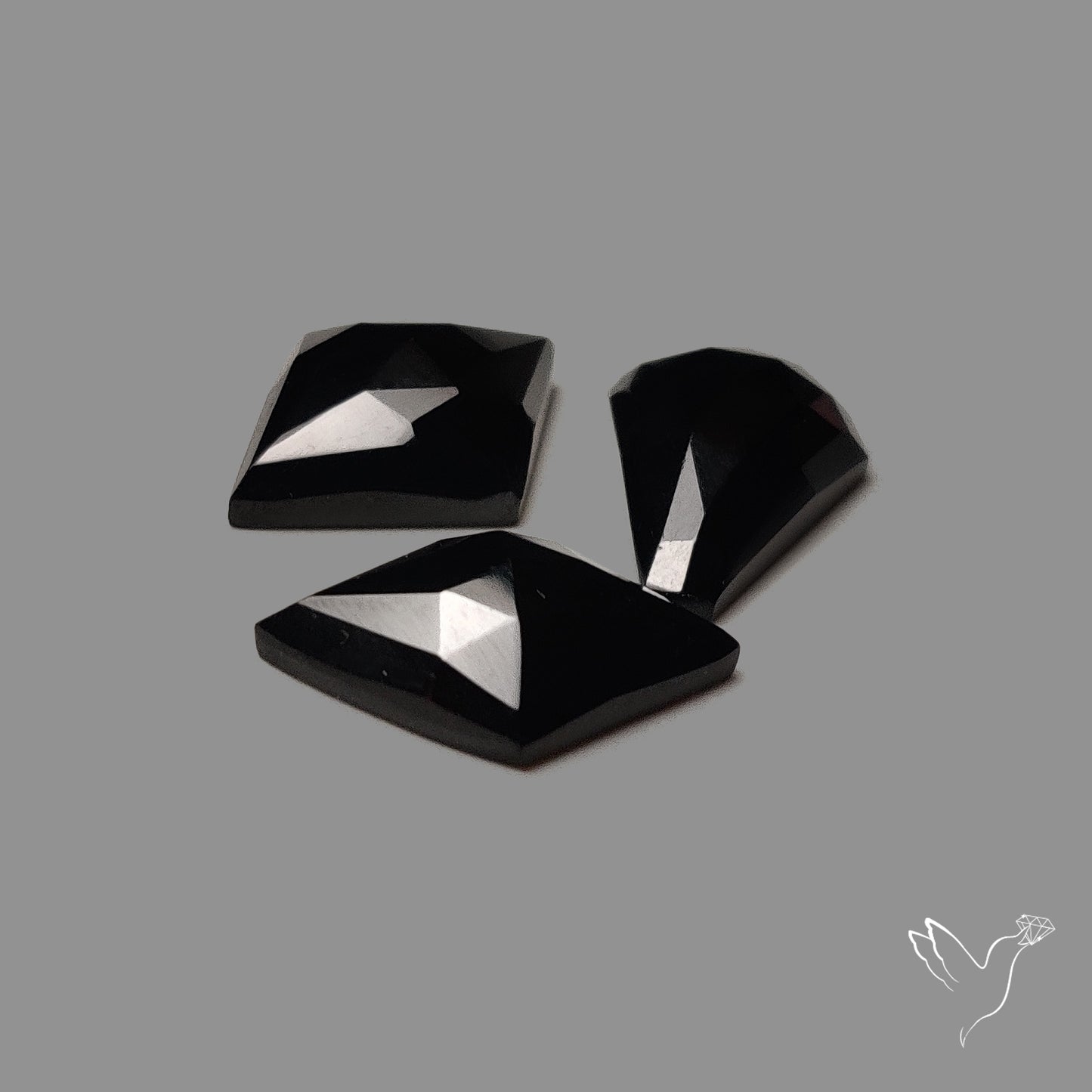 Rose Cut Black Spinels Lot