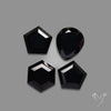 Step Cut Black Spinels Lot