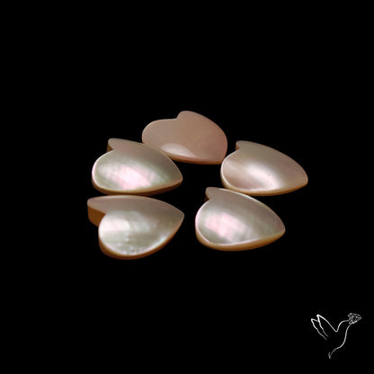 Mother of Pearl Hearts Lot