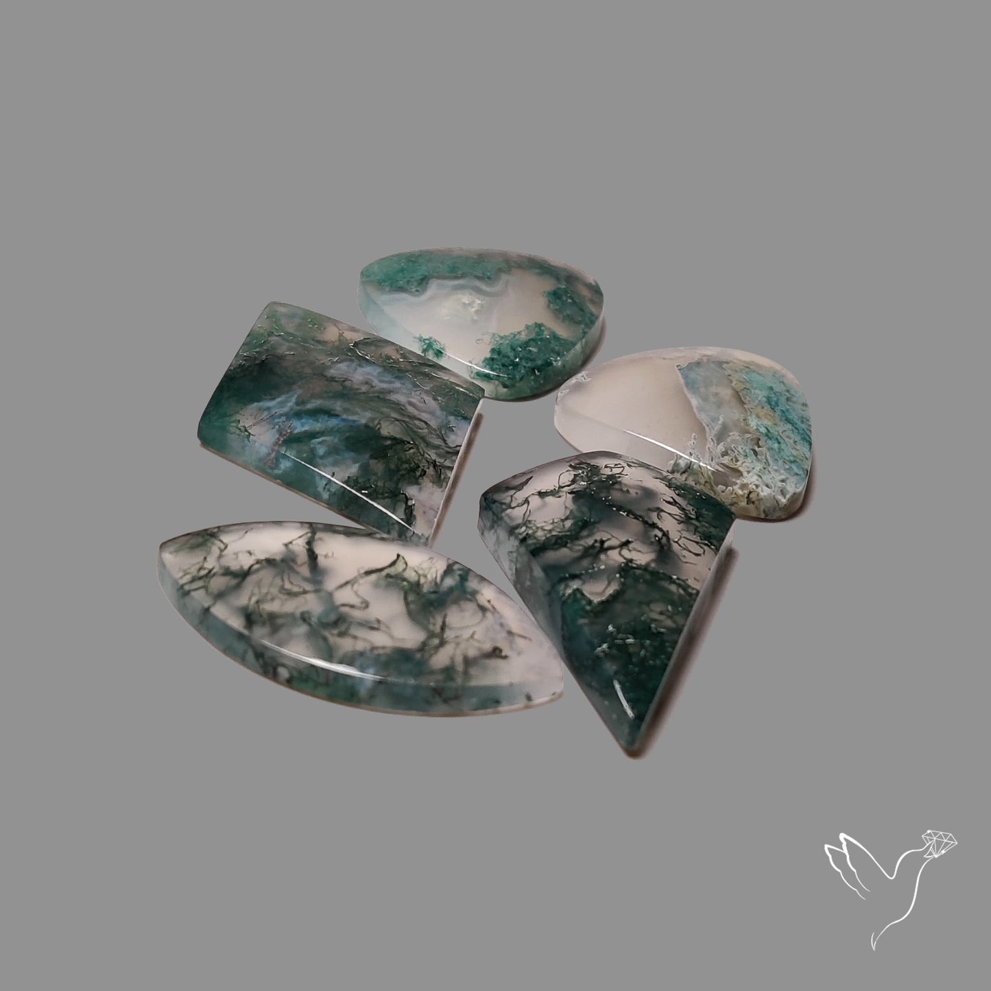 White Horse Canyon Moss Agates Lot