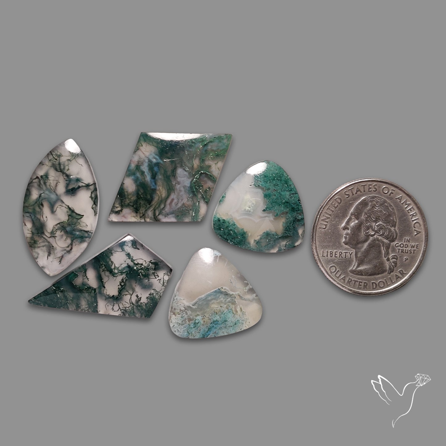 White Horse Canyon Moss Agates Lot