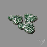 Chrome Diopside In Quartz Hearts Lot