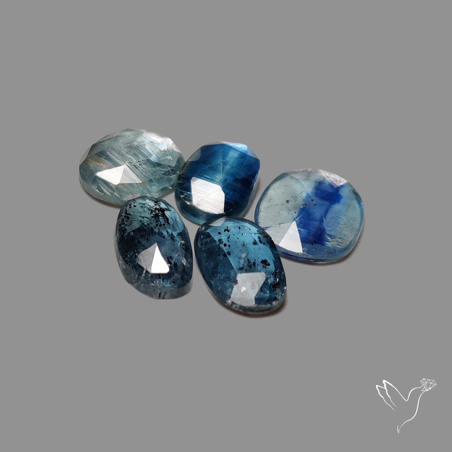 Rose Cut Blue Kyanites Lot