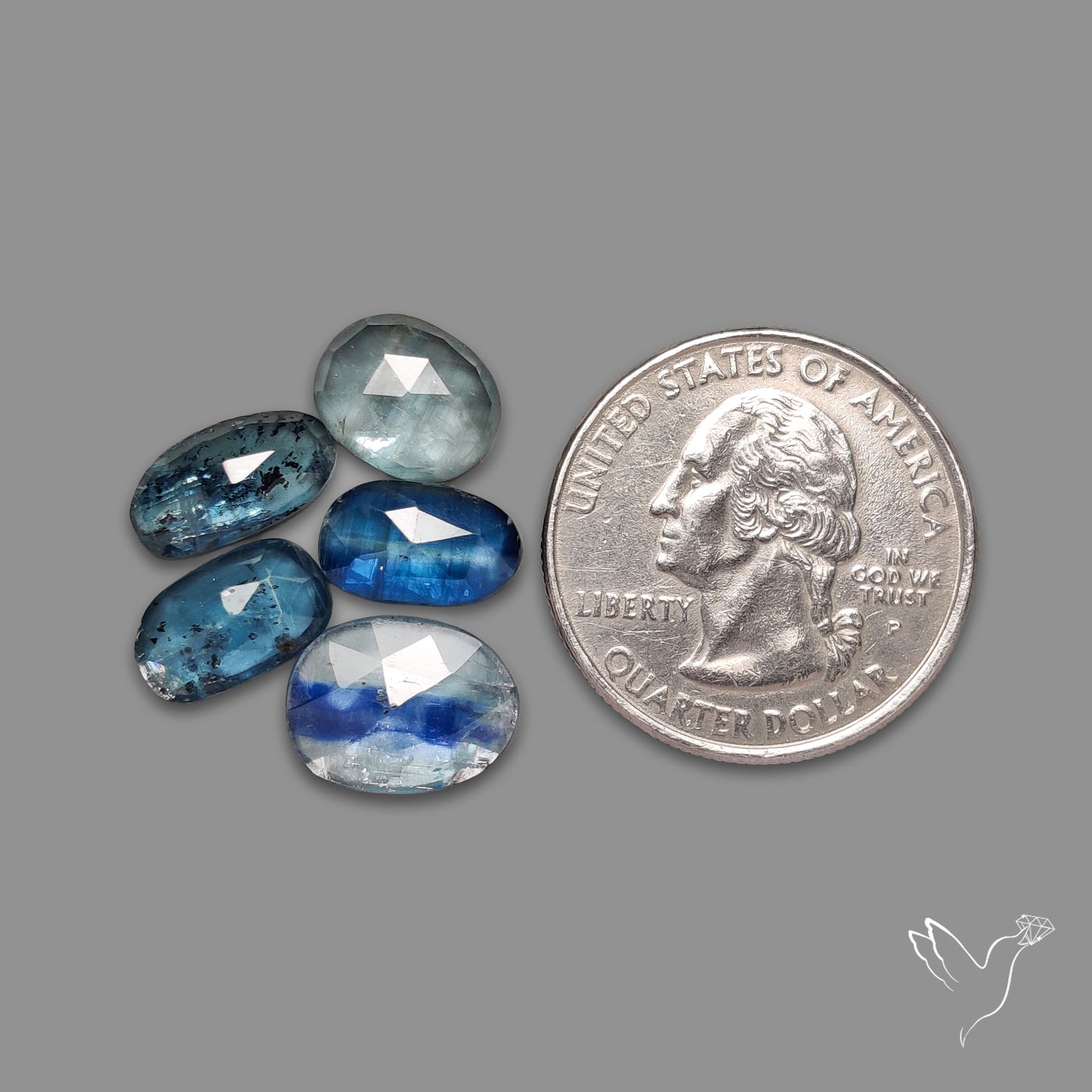 Rose Cut Blue Kyanites Lot