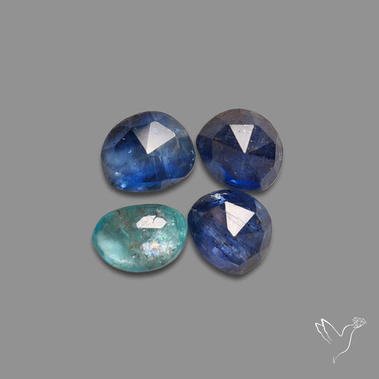 Rose Cut Blue Kyanites Lot