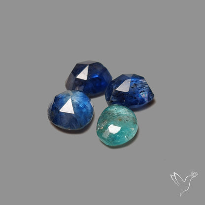 Rose Cut Blue Kyanites Lot