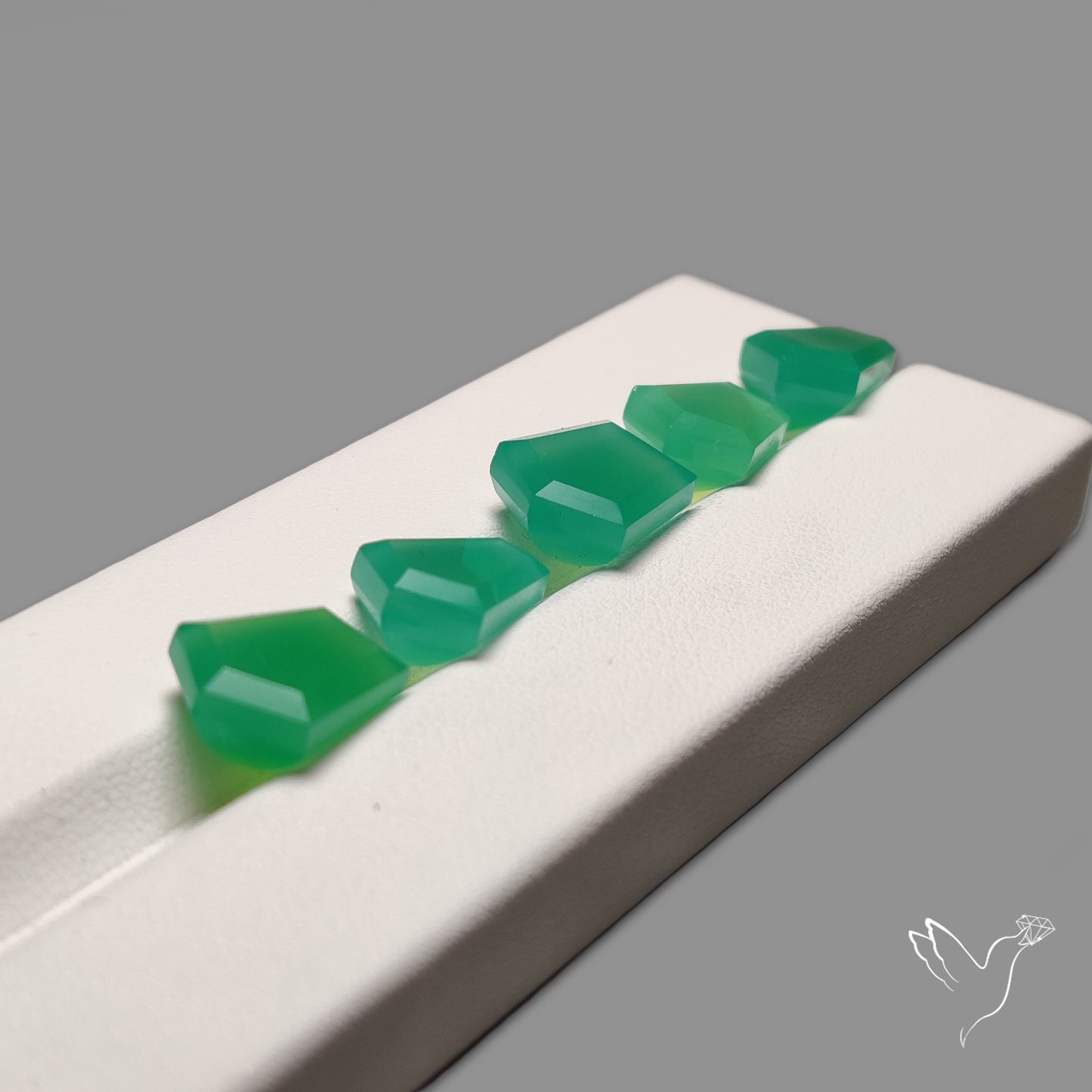 Step Cut Gemmy Chrysoprase Lot