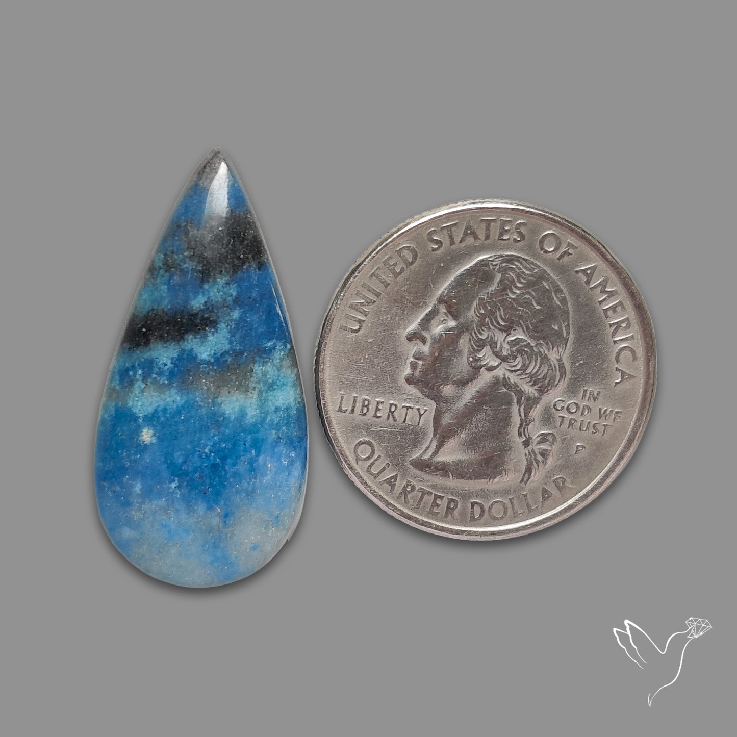 Trolleite Quartz Cabochon