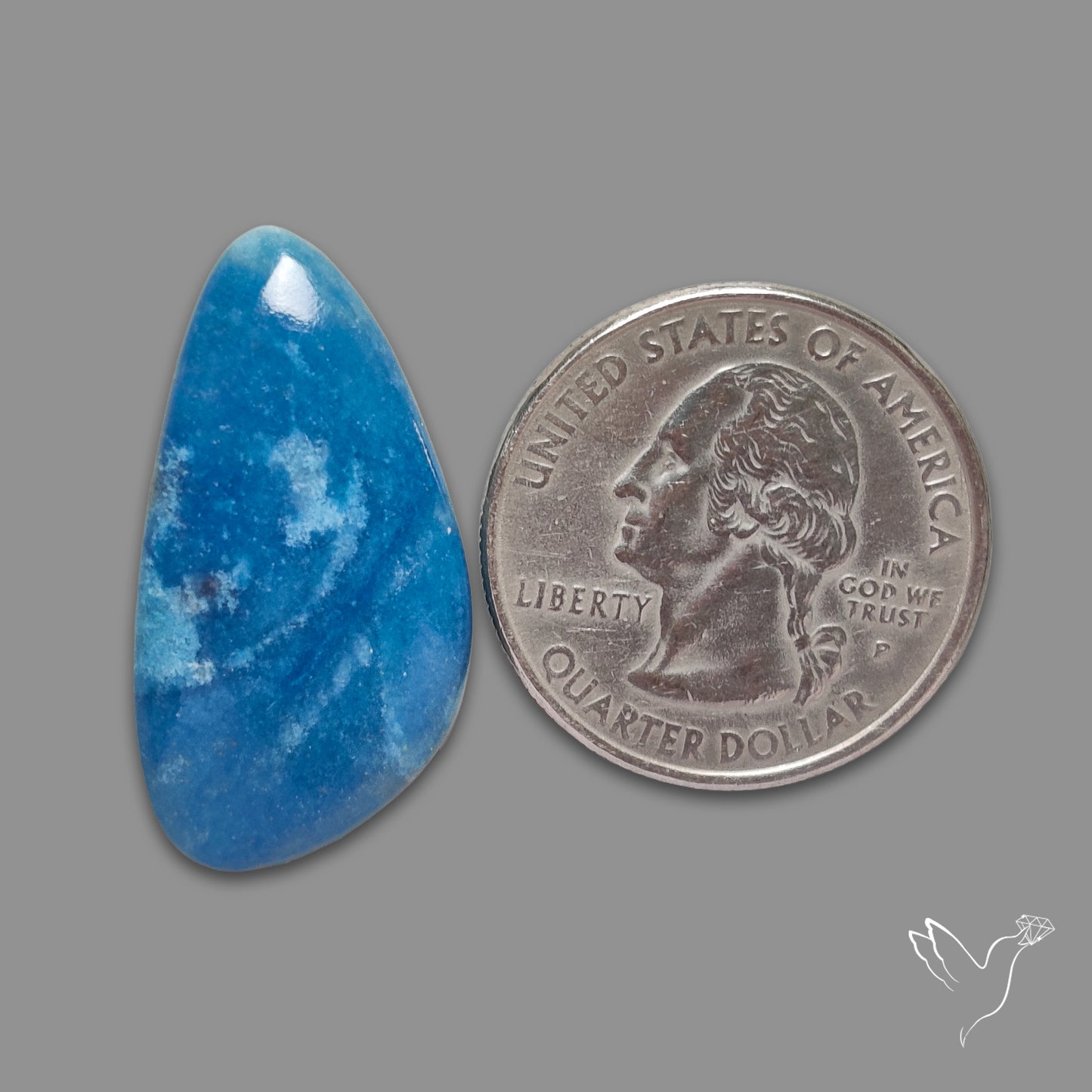 Trolleite Quartz Cabochon