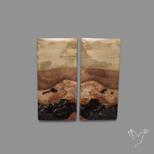 Large Picture Jasper Pair