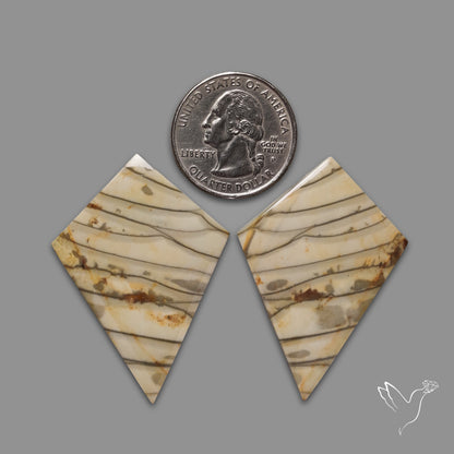 Large Picture Jasper Pair