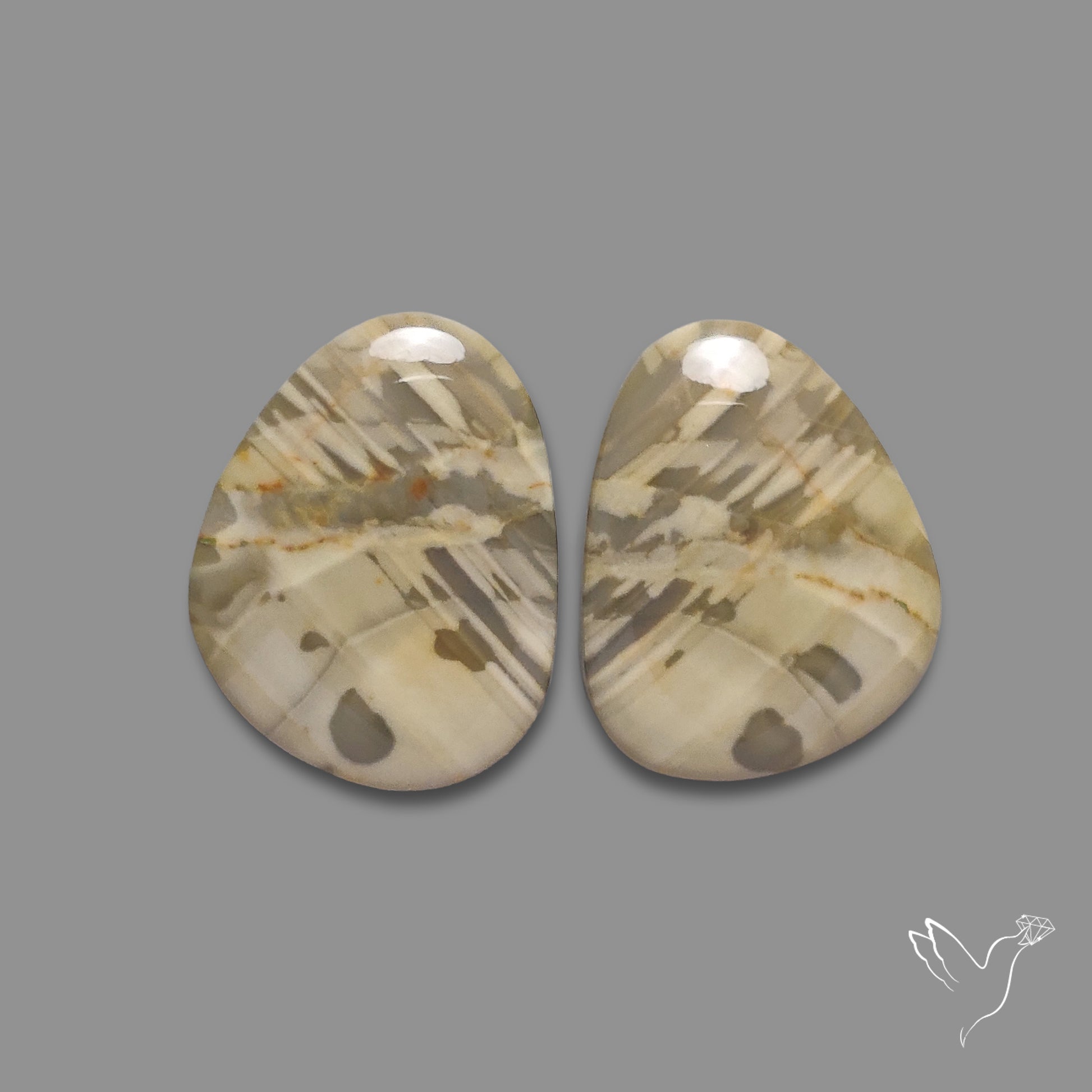 Large Picture Jasper Pair