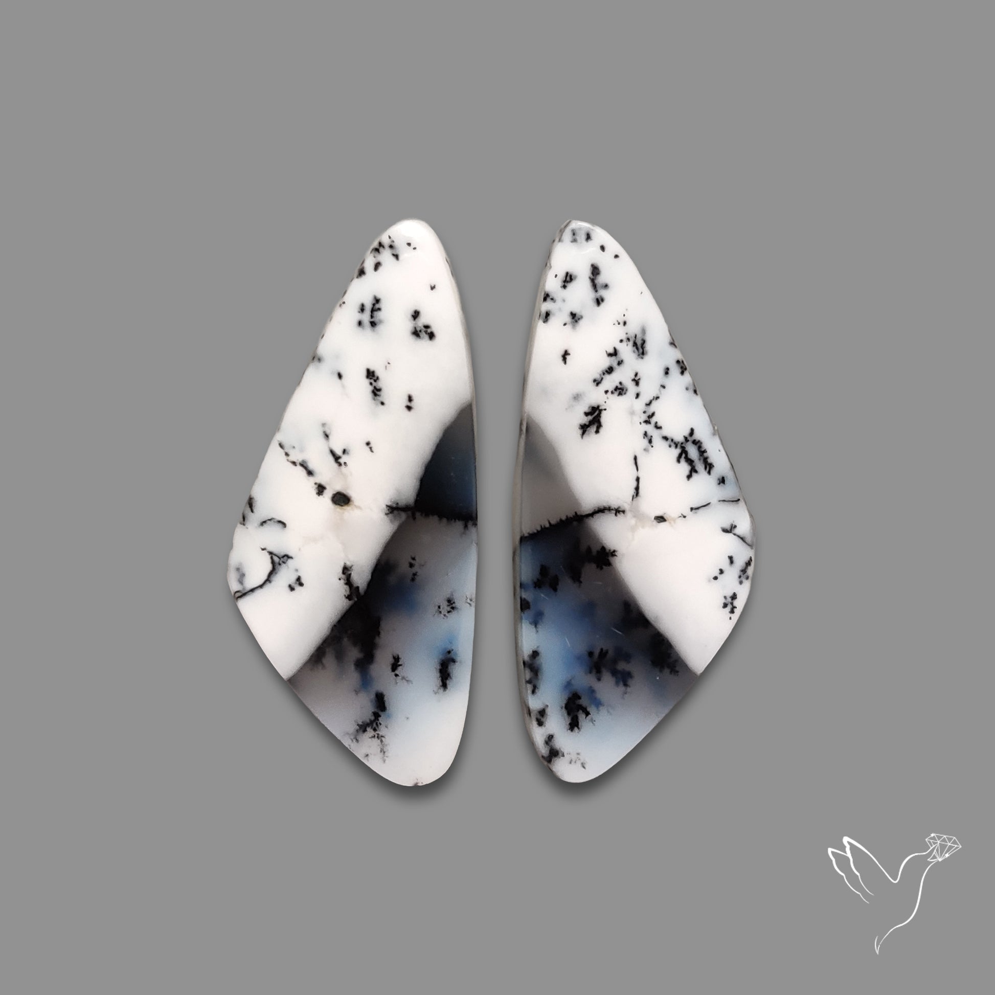 Dendritic Agate Pair