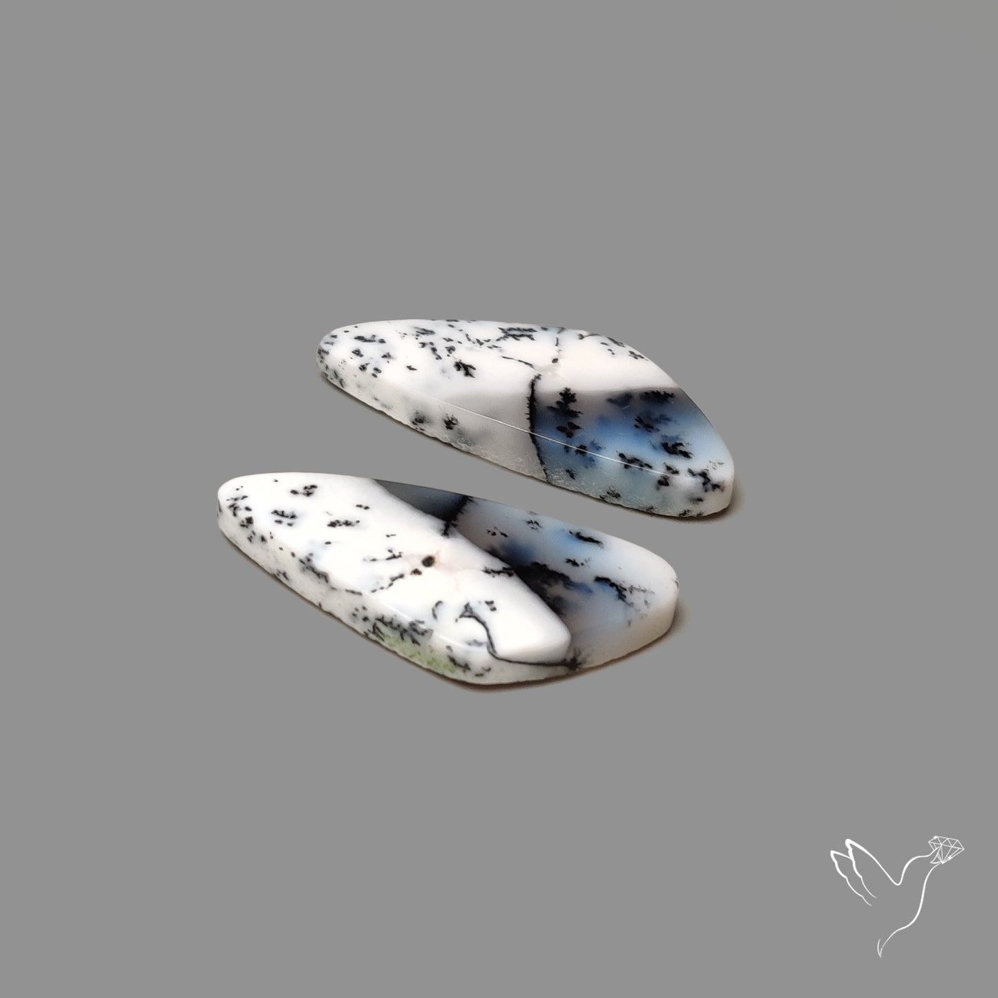 Dendritic Agate Pair