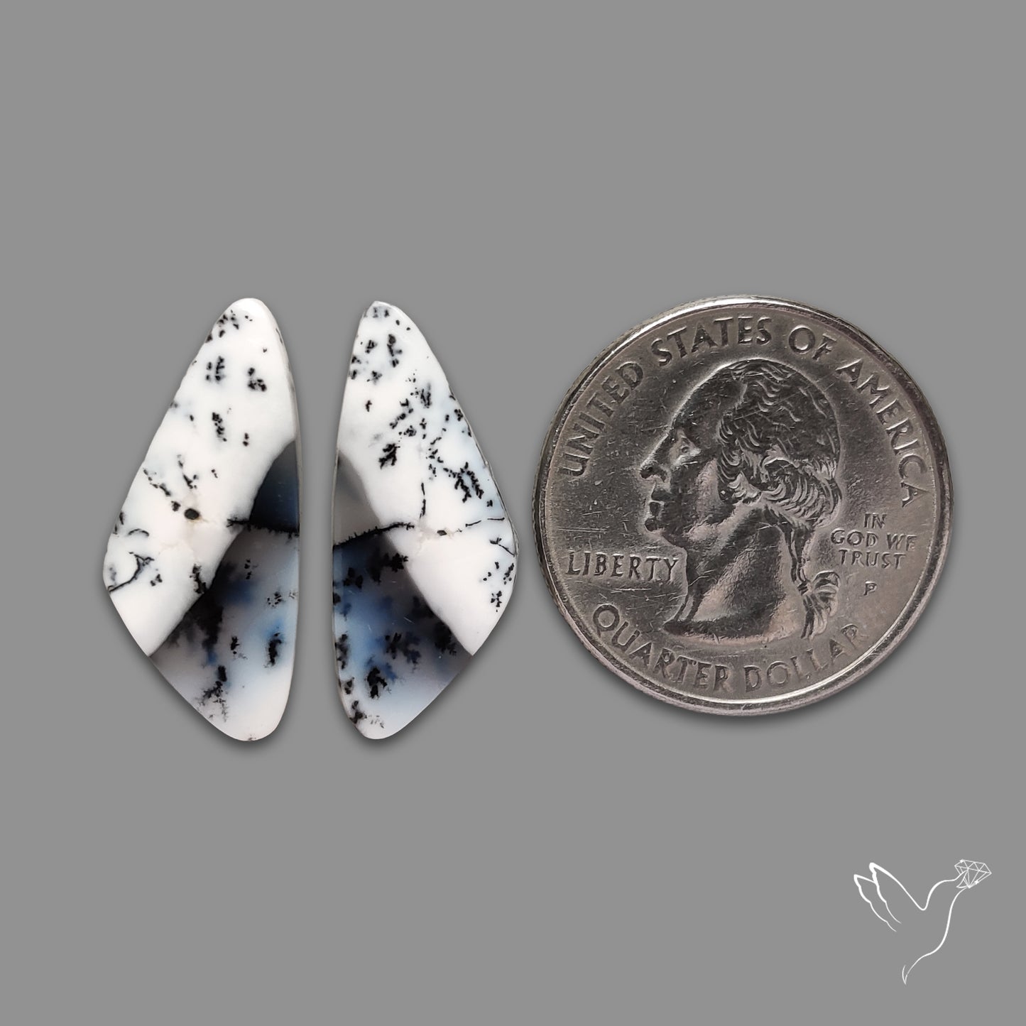 Dendritic Agate Pair