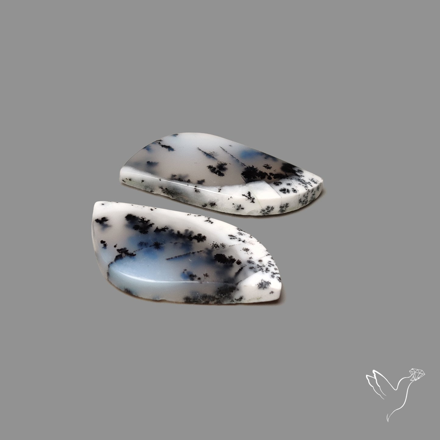 Dendritic Agate Pair