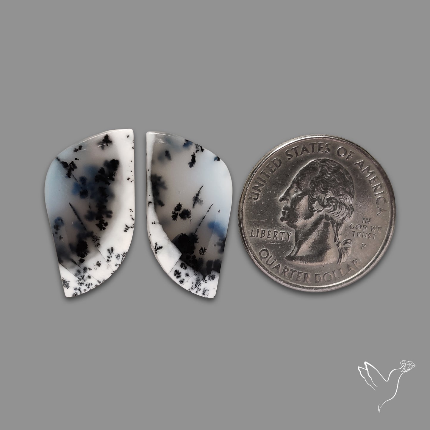 Dendritic Agate Pair