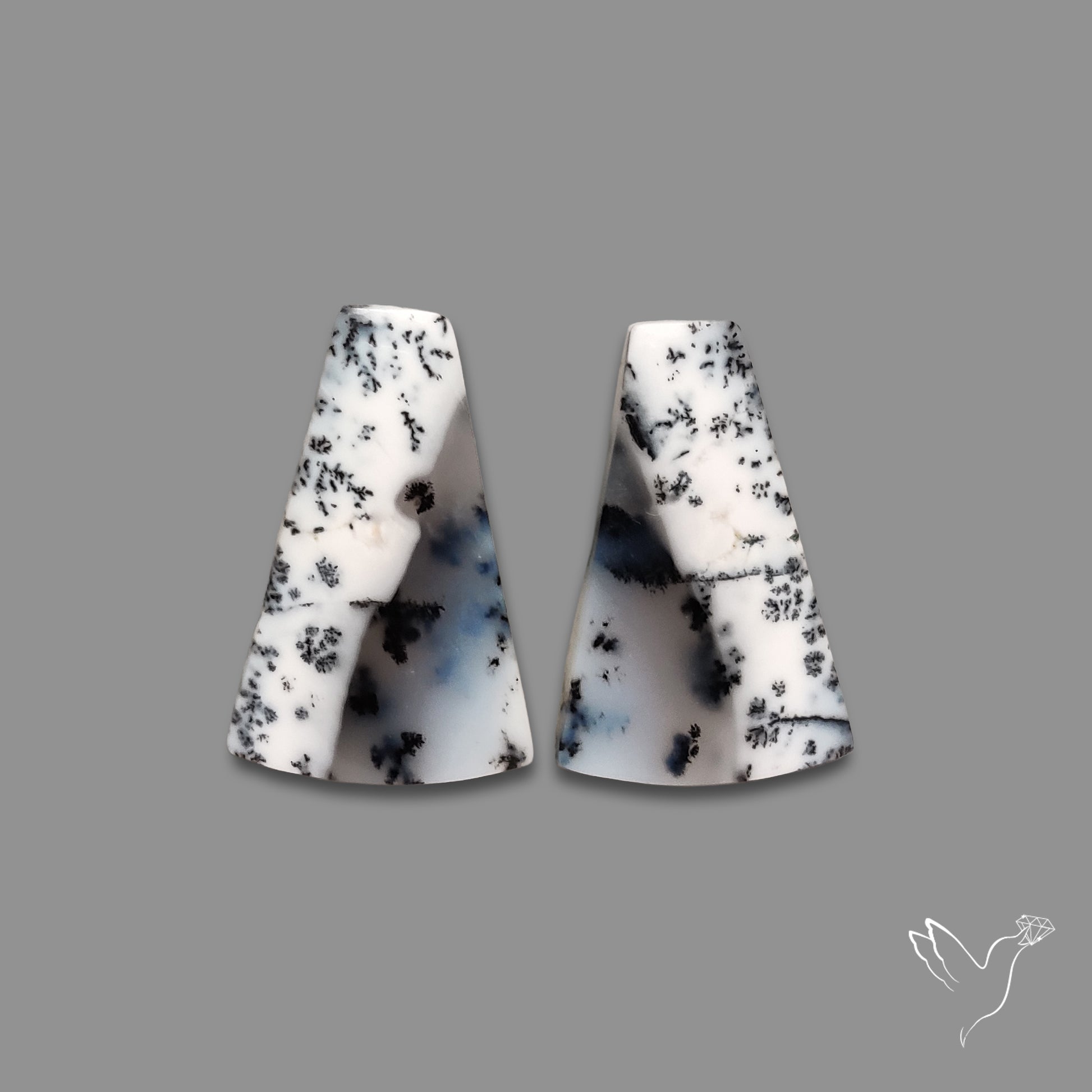 Dendritic Agate Pair