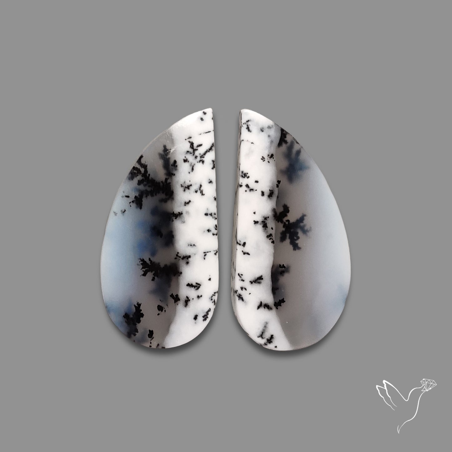 Dendritic Agate Pair
