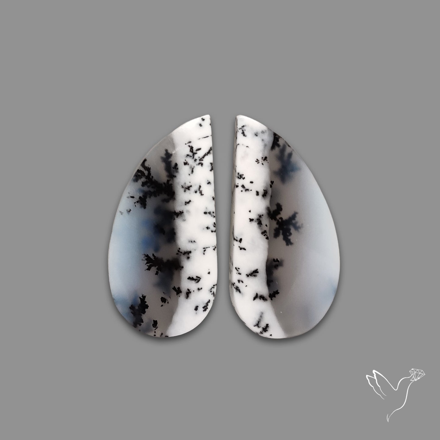 Dendritic Agate Pair