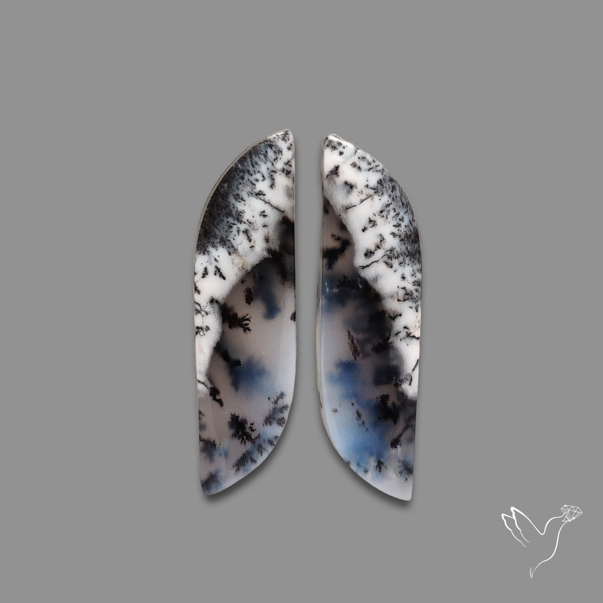 Dendritic Agate Pair
