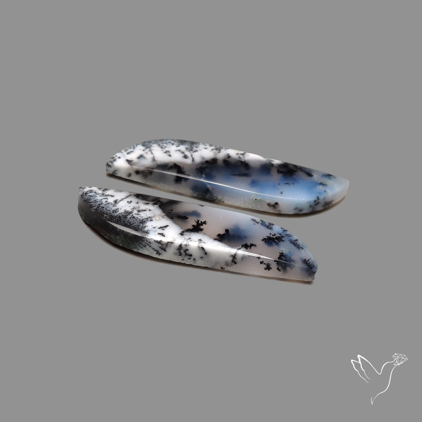 Dendritic Agate Pair