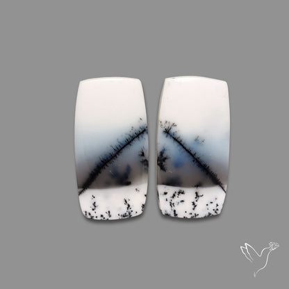 Dendritic Agate Pair