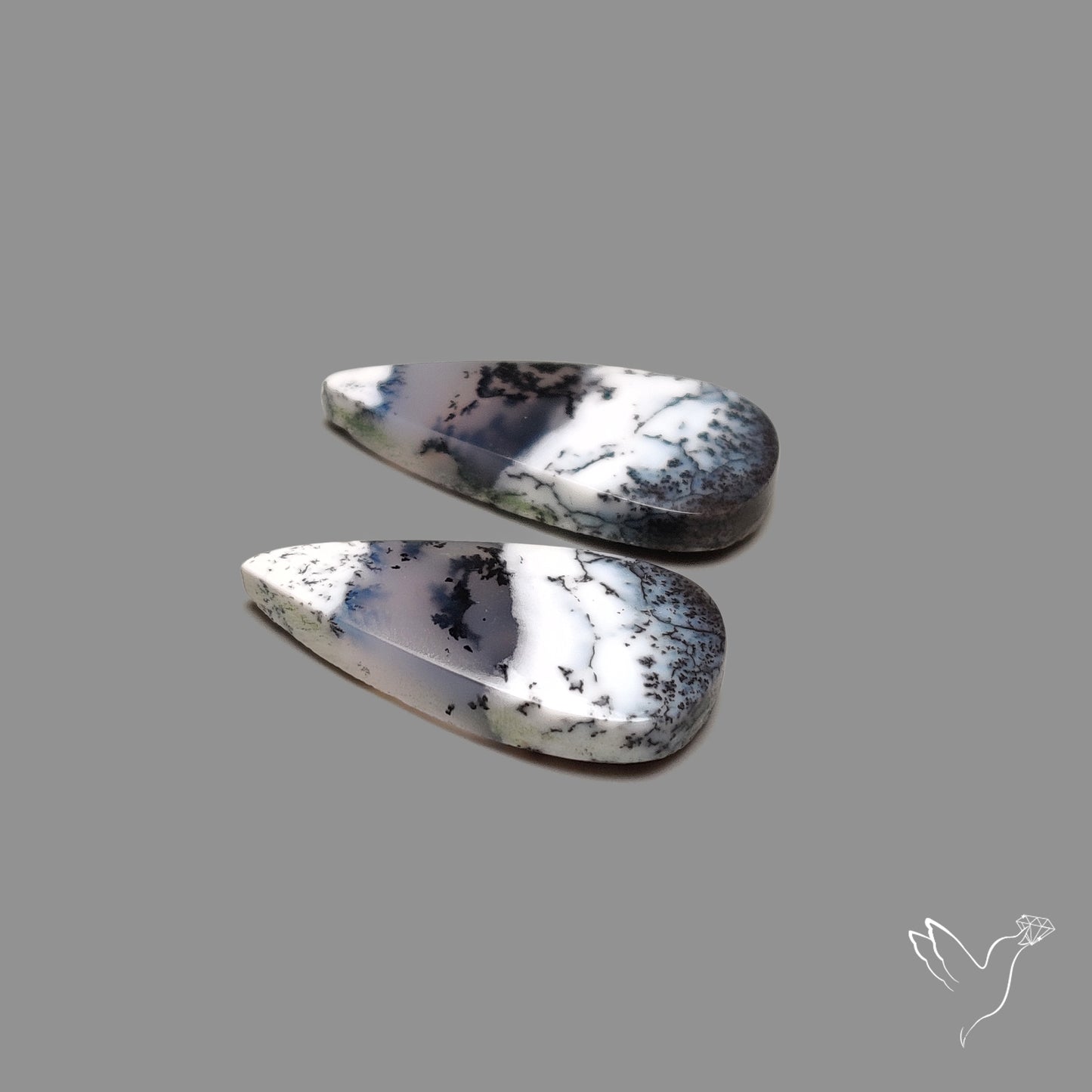 Dendritic Agate Pair