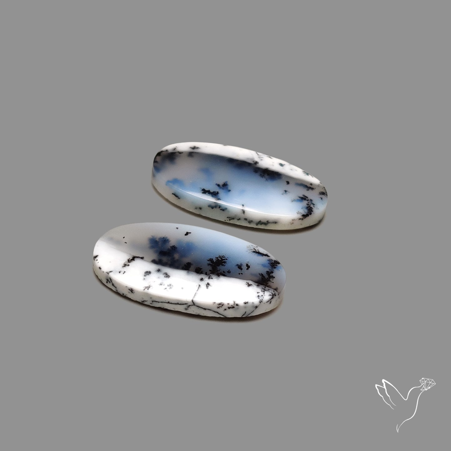 Dendritic Agate Pair