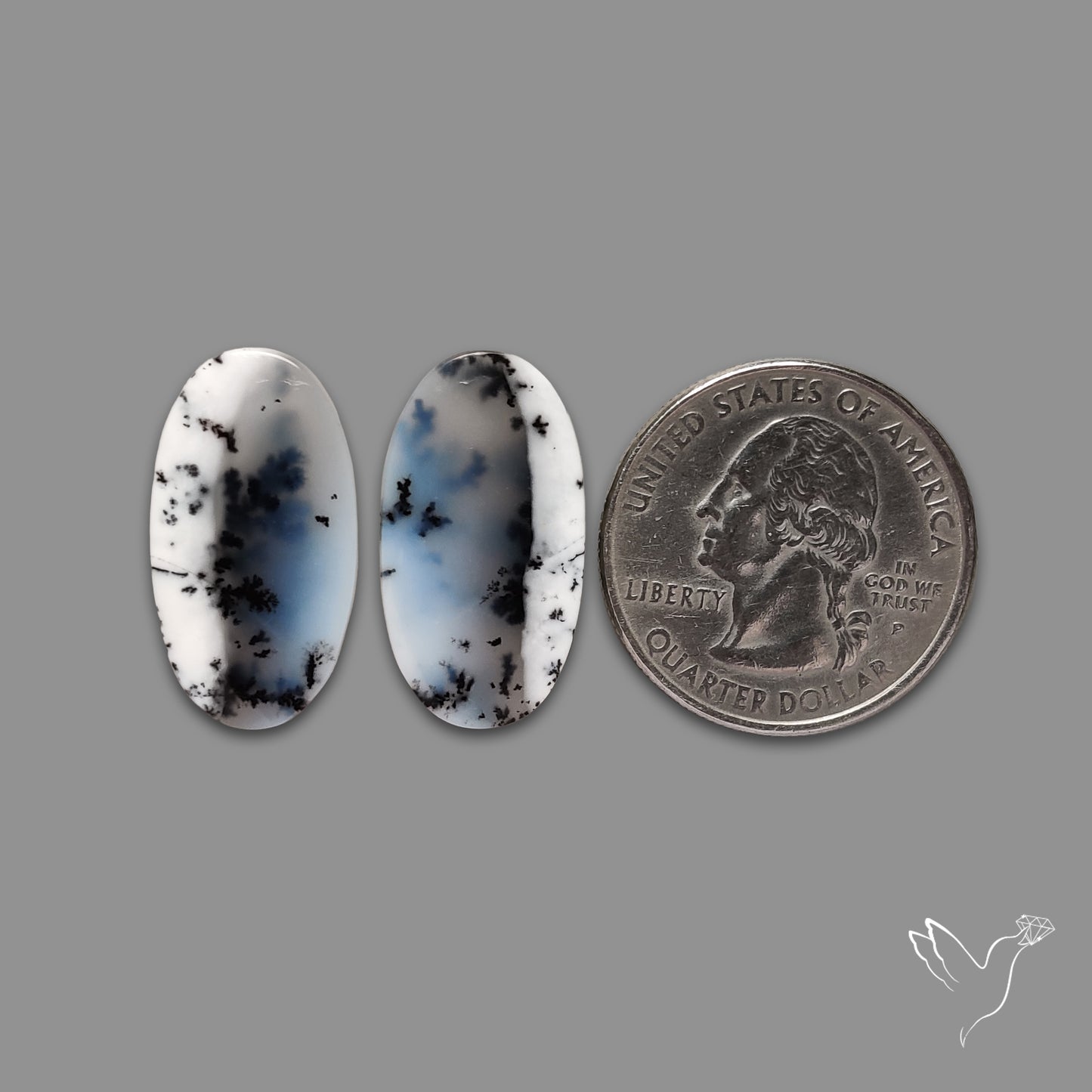 Dendritic Agate Pair