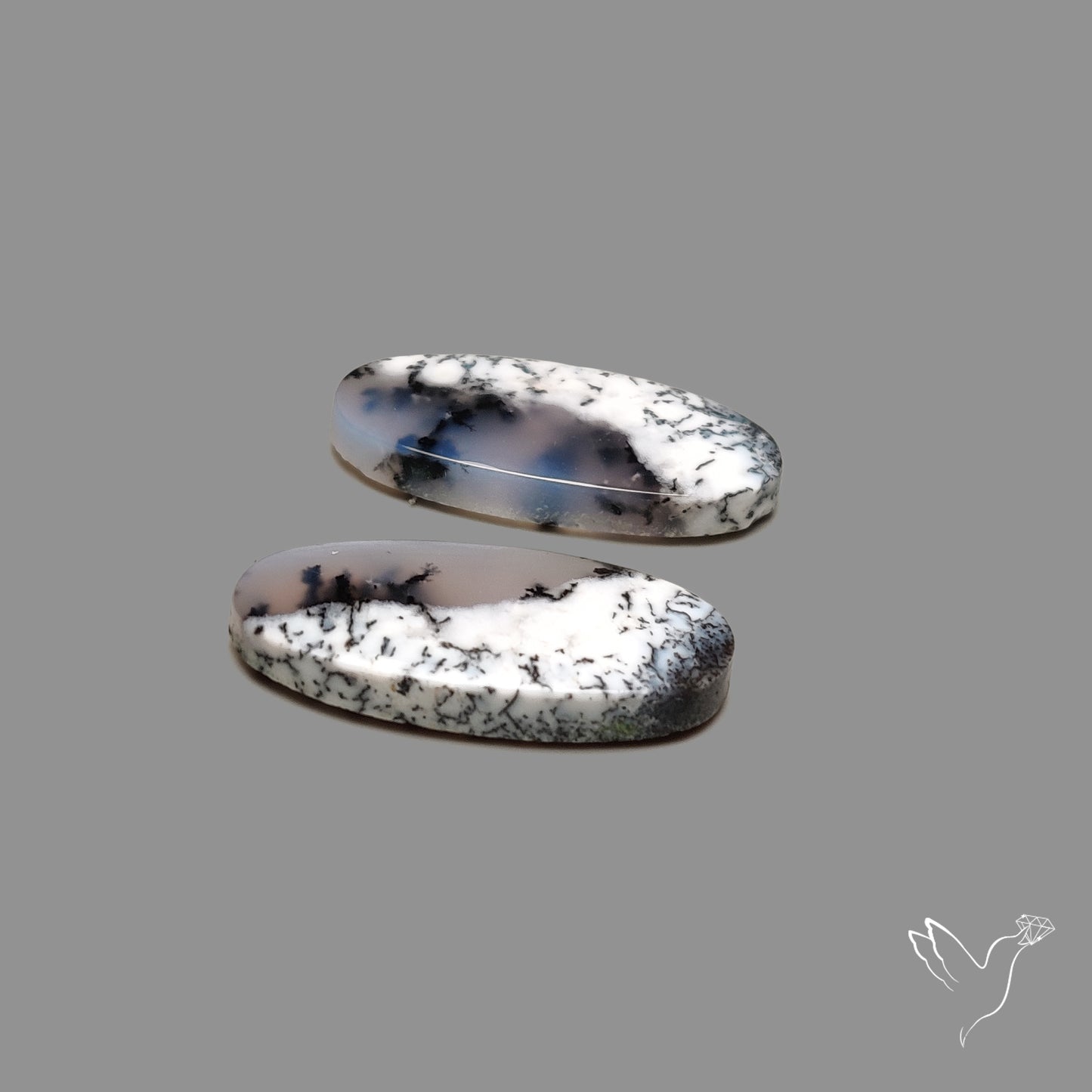 Dendritic Agate Pair