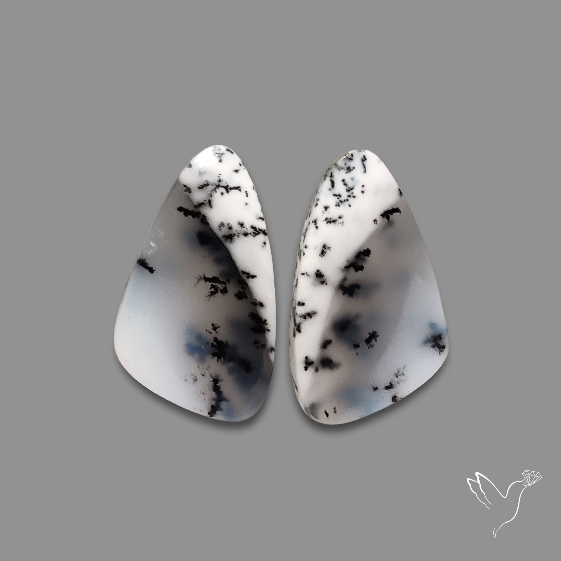 Dendritic Agate Pair