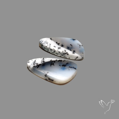 Dendritic Agate Pair