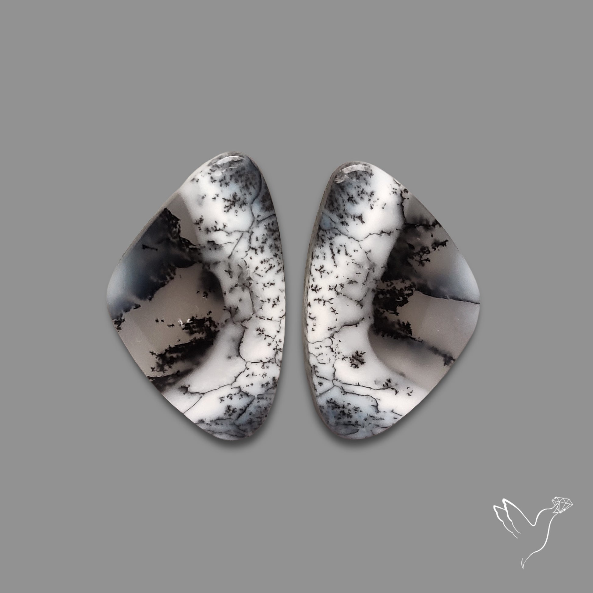Dendritic Agate Pair