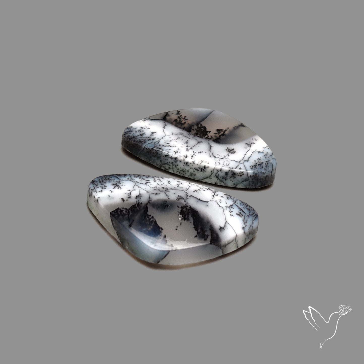 Dendritic Agate Pair