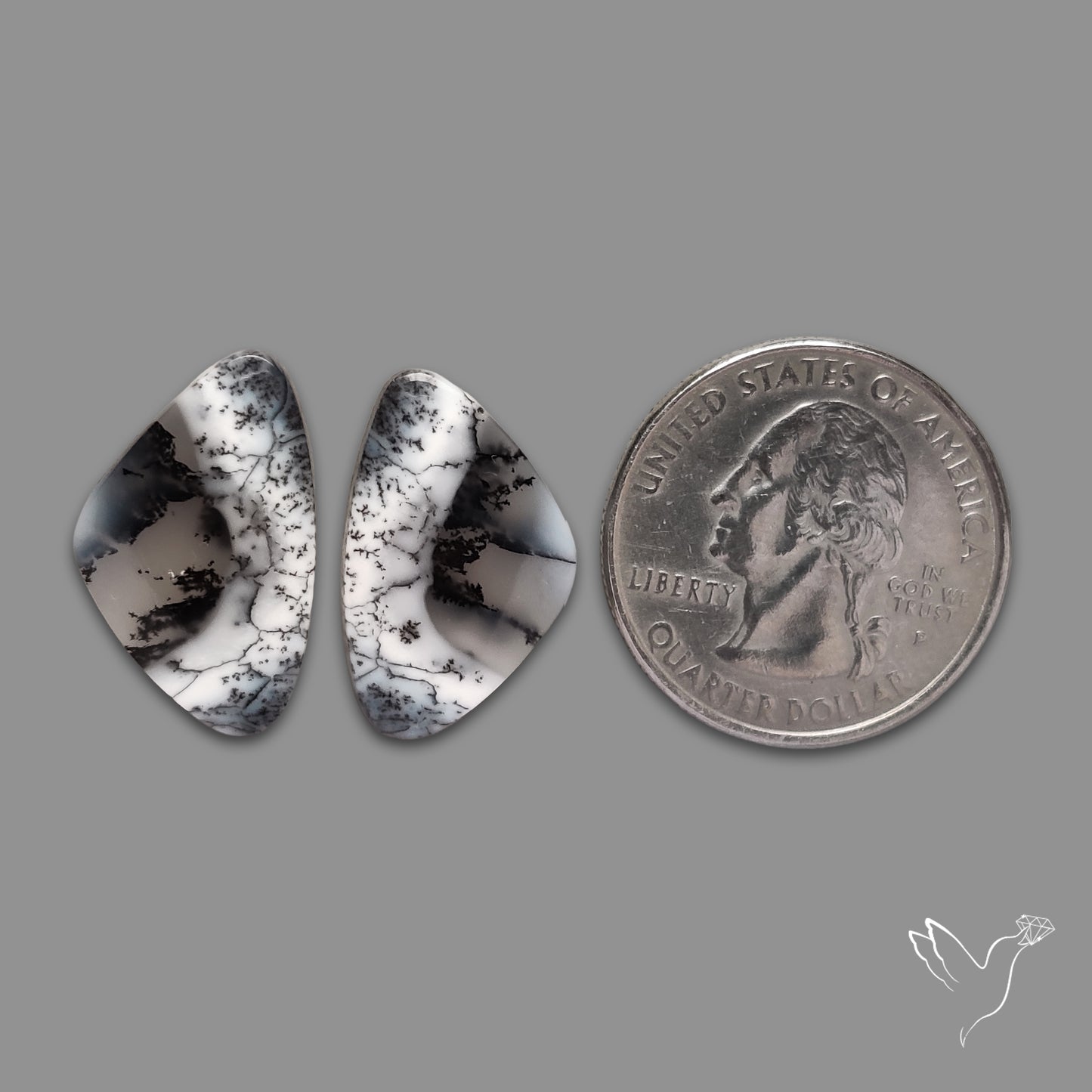 Dendritic Agate Pair