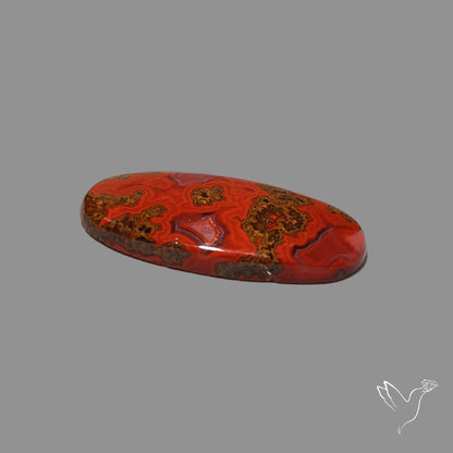 Moroccan Seam Agate Cabochon