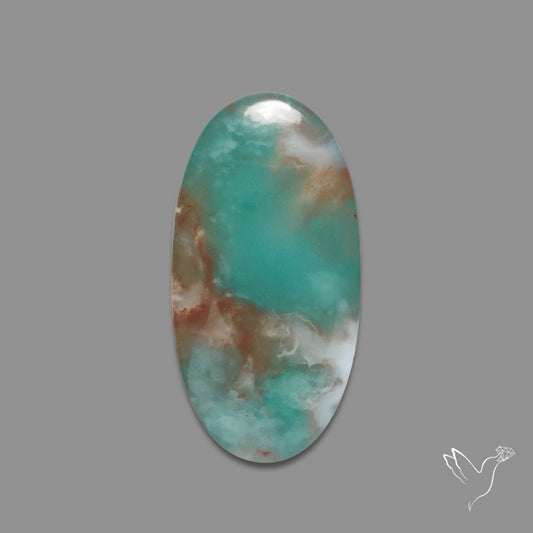 Aqua Chrysoprase Cabochon